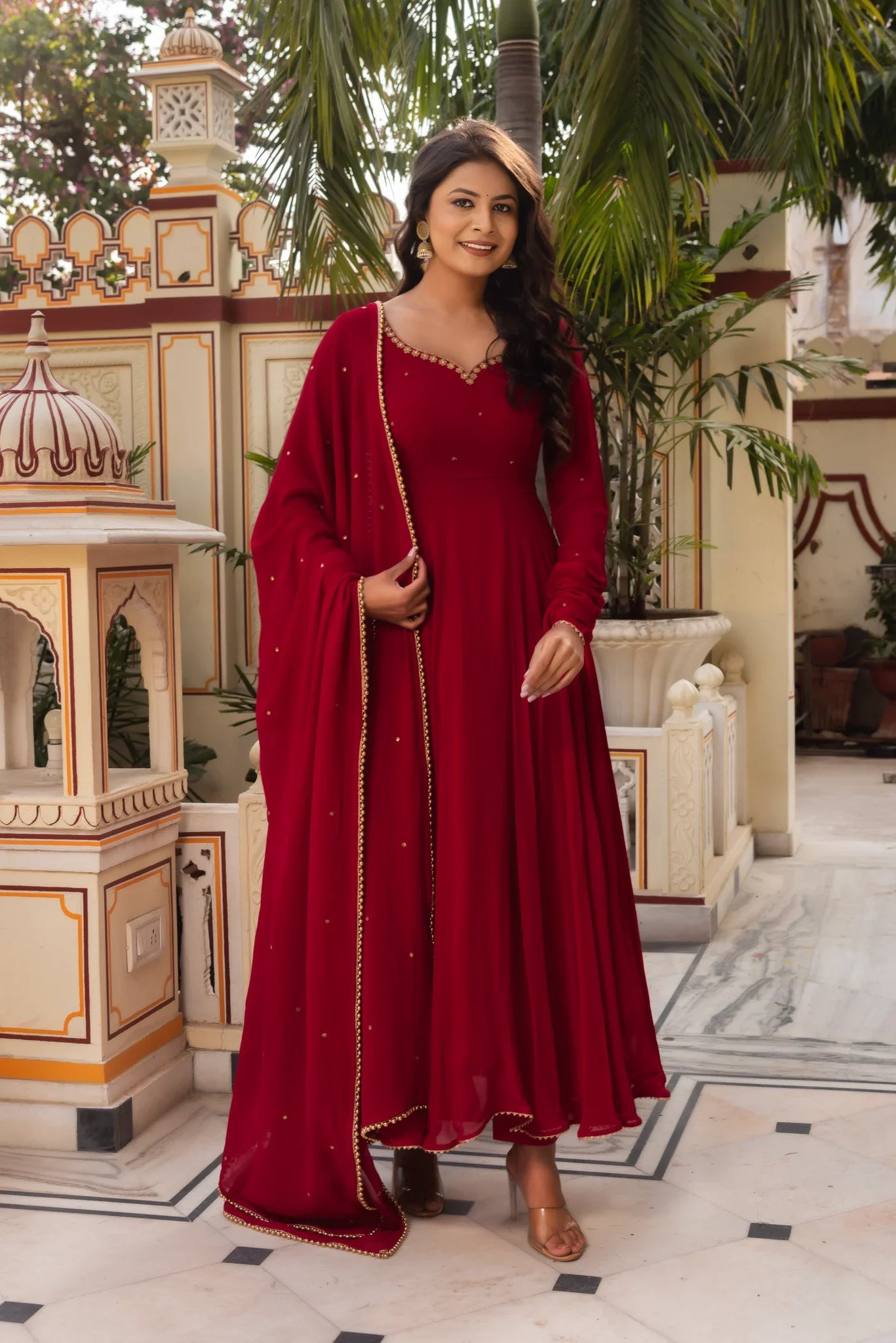 Maroon Suit Set