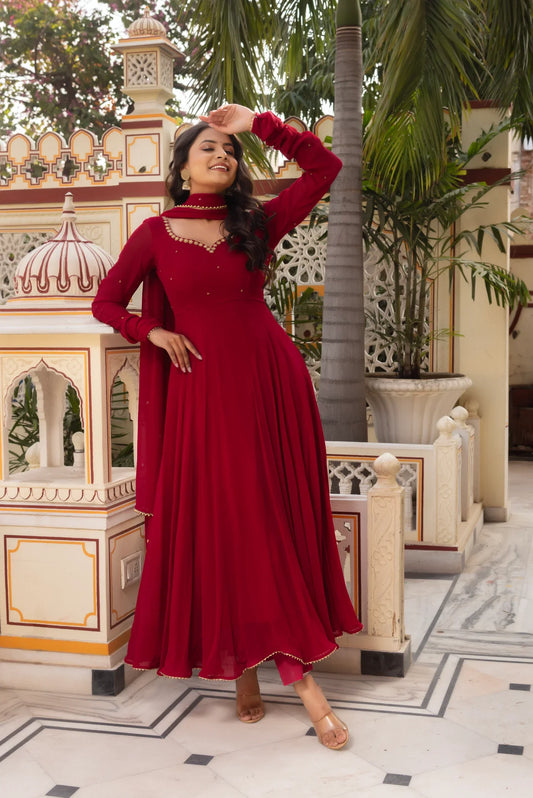 Maroon Suit Set