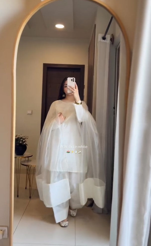 White Mashaal Javeria Suit
