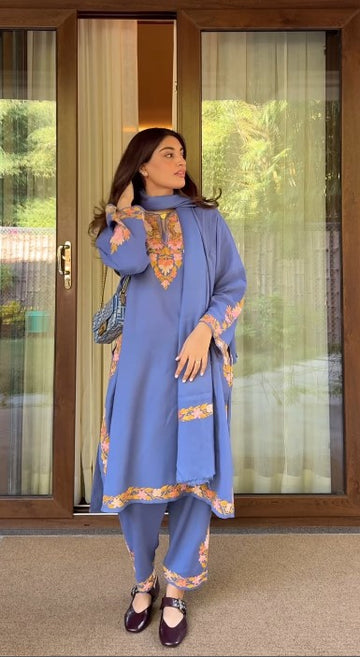 Tunic and palazzos with Dupatta Set