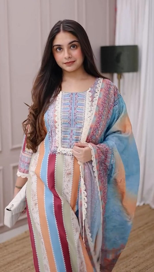 New mukaish Kurta Set
