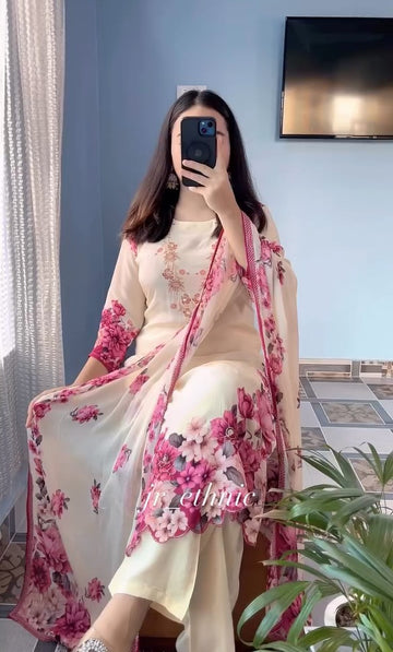 Taniya Pink Suit With Dupatta