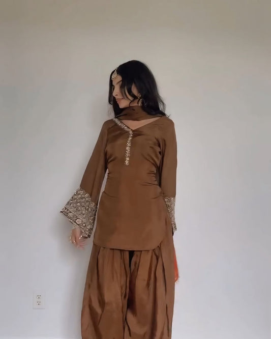 Dark Brown Jasmine salwar suits