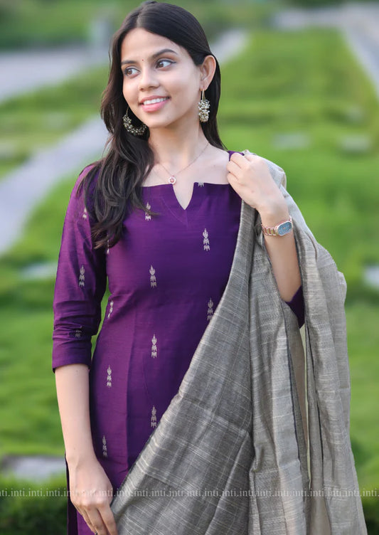 Violet Elegance Salwar Suit